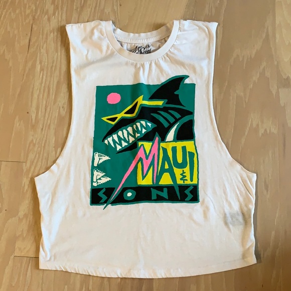 Maui & Sons cutoff t-shirt - Size small - Picture 1 of 5